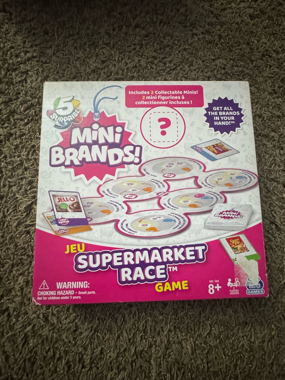 Mini Brands Supermarket Race Game - Pink